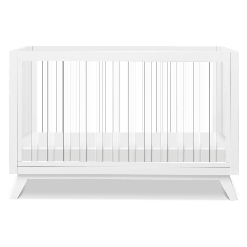 Otto 3-In-1 Convertible Crib, White/Acrylic