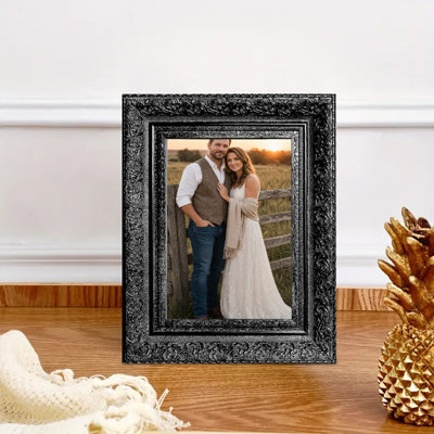 Cadre photo noir 1PC 5 "x 7" avec fixation murale ou de table