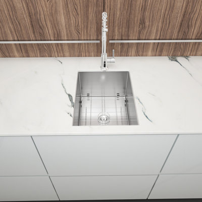 14 Inch Undermount Sink - 14"X18"X9" Undermount Stainless Steel Kitchen Sink 16 Gauge 9 Inch Deep Single Bowl Kitchen Sink Basin