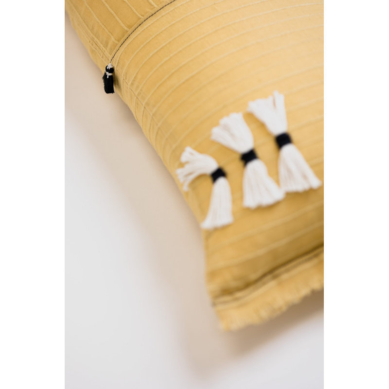 Cambria Linen Bolster Pillow Cover & Insert
