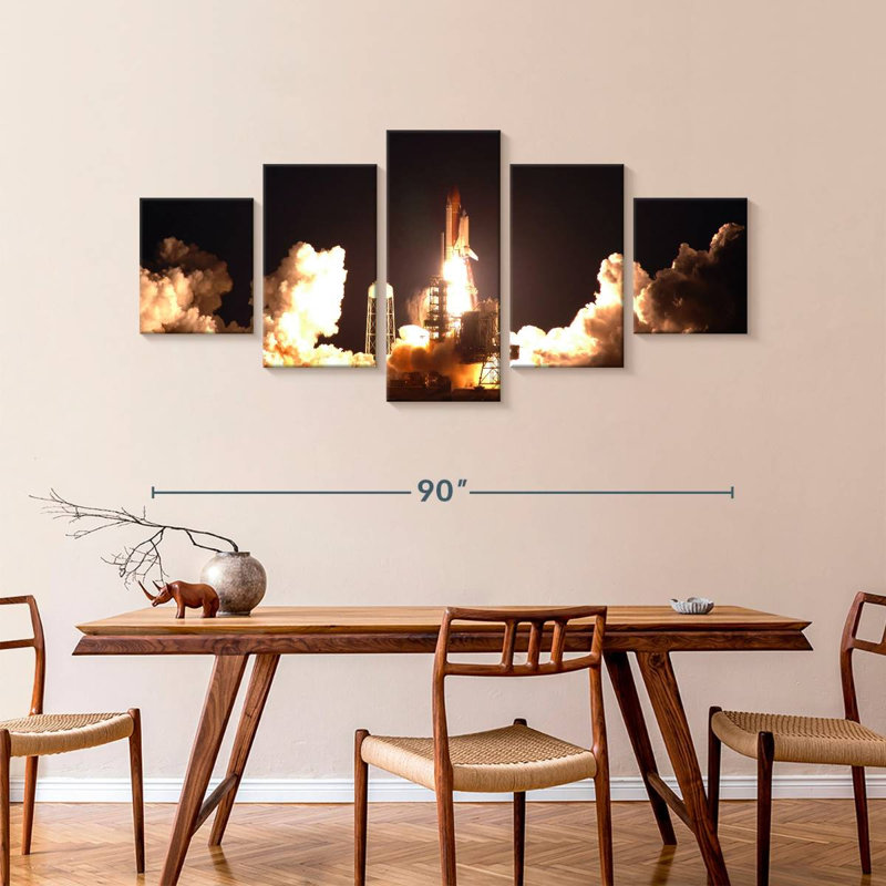 NASA Space Shuttle Launch, 42" H x 92" W