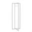 Portemanteau, portemanteau, autoportant, barre de suspension, vestibule, h 72 po, chambre à coucher, métal blanc, contemporain, moderne