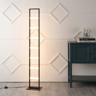 Lampe sur pied à DEL à échelle réglable en fer 59,3 po Deston