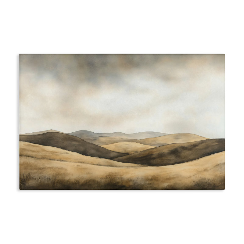 «Brown Landscape Hills Canvas», conception par LSR Creative Studio, H 16 po x l 24 po