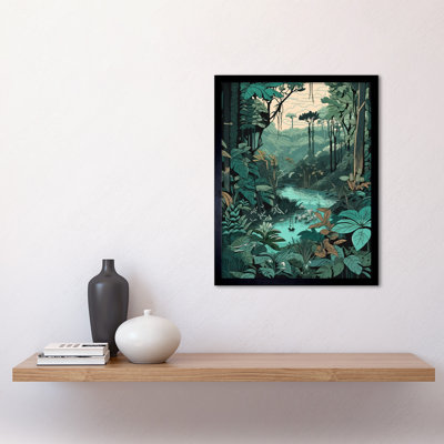 Amazon Rainforest Flora Landscape - Single Picture Frame Print