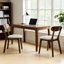 Chaises de salle à manger modernes en bois massif de style Mid-Century avec coussin rembourré et patins réglables
