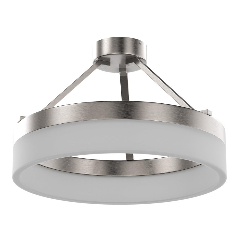 Hackley 1-Light 15.75" LED Semi Flush Mount
