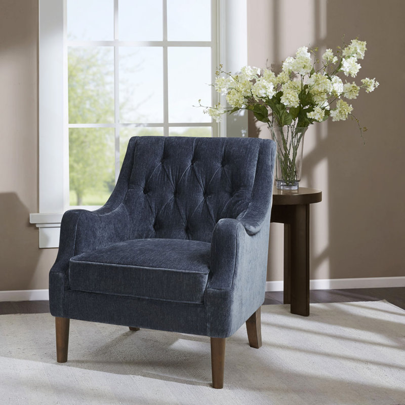 Fauteuil d'appoint capitonné, Marine