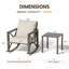 Ensemble de conversation d'extérieur 3 pièces-336952669