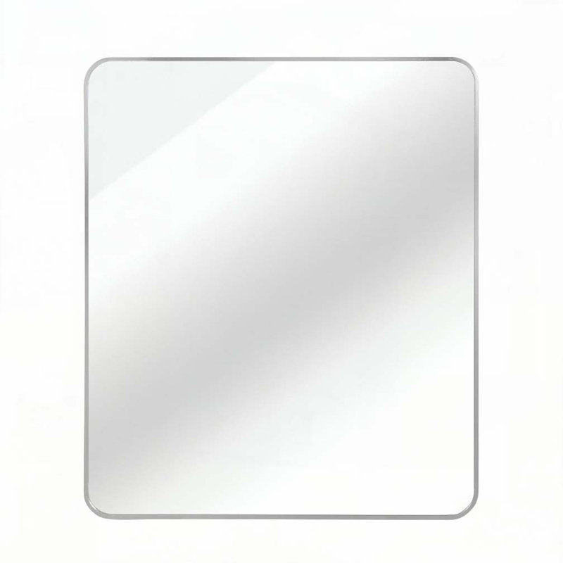 30 "x36" Rectangular Bathroom Wall Mirror, Silver