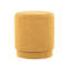 Tissu en jaune avec esthétique moderne, couvercles amovibles pour la fonction de rangement, rembourrage en mousse pour une expérience confortable, deux repose-pieds, aucun assemblage requis, capacité de 250 lb, utilisation à l'intérieur, largeur de 14,57 po