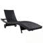Ensemble de 2 chaises longues en osier de patio avec roulettes et table d'appoint-1923852580