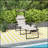 Weather-Resistant Outdoor Lounge Chair, Adjustable Backrest Folding Chaise Lounge, Cushioned Tanning Chair W/Sunshade Roof & Soft Pillow Headrest For Beach, Camping, Hiking, Cream White-123297736