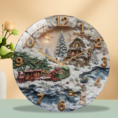 Horloge murale de Noël 12 po