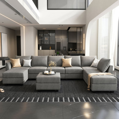 U-shaped Modular Sectional Sofa with Chaise