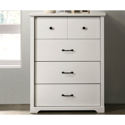 Commode blanche à 4 tiroirs l 32 po