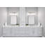 Meuble-lavabo à 3 tiroirs DL Cabinetry (prêt à assembler) style Shaker l 15 po x H 34,5 po x P 21 po - gris tourterelle-124340103-124958741