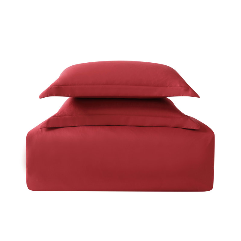 Standard Duvet Cover, Red, Twin XL Duvet Cover + 1 Standard Sham