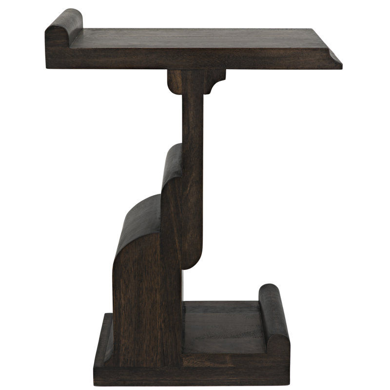 Momo Handcrafted Ebony Walnut Solid Wood End Table