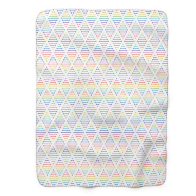 Doux arc-en-ciel - couverture Sherpa de qualité supérieure 1 pièce