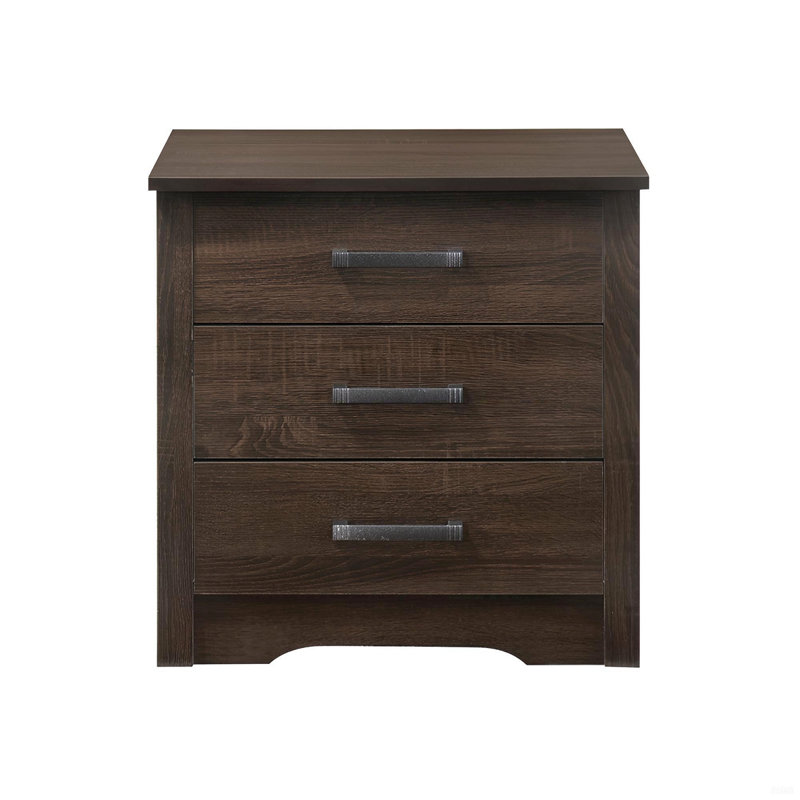 Sandle Wood Contemporary Nightstand, Brown