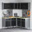 Set Of 11 Steel Medium Height-Adjustable Workshop Cabinet-615935714