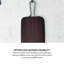Sur La Table Core Rectangular Paddle Board, Serving Board, Acacia Wood, Brushed Nickel Handle, Walnut Colour