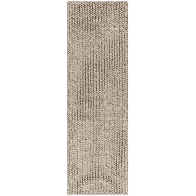 Tapis ivoire tissé à la main Hero, Tapis de couloir 2 pi 6 po x 8 pi