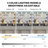 Eglantina 40" Makeup Vanity Desk with LED Lighted Hollywood Mirror & Power Outlet & USB Port & 4 Drawers & Glass Cabinet-696518078