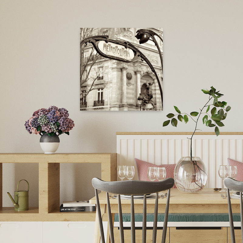 Métropolitain, Paris, architecture contemporaine, art, H 18 po x l 18 po
