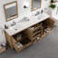 Meuble-lavabo double en porcelaine encastrée l 84 po x P 22 po Minnich-101787643-101787646
