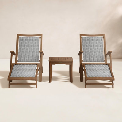Akiva Eucalyptus 2 - Person Patio Conversation Set