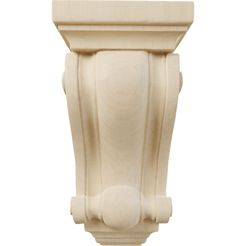 Corbeille en bois Cole Pilaster, (paquet de 4), Chêne rouge, L 4 po x P 2,5 po x H 7,5 po