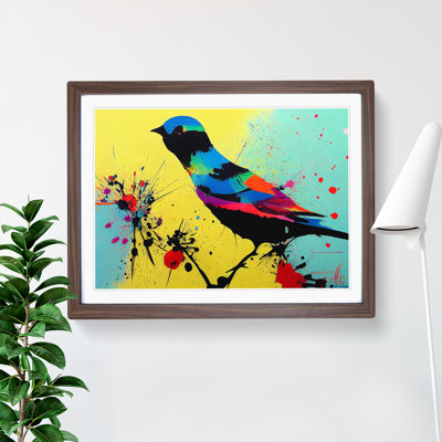 Bird Splash Vol.2 Abstract - Framed Print