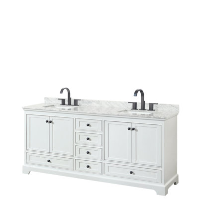 Ensemble de meuble-lavabo double 80 "Deborah