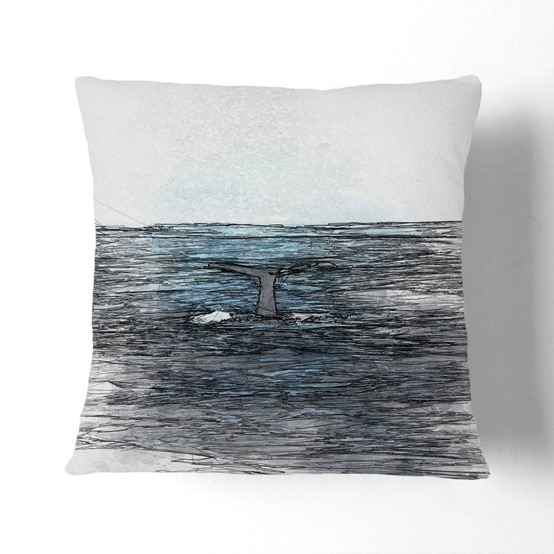Abstract Square Throw Cushion, 40cm H x 40cm W x 15cm D