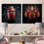 «Mysterious Beetle Lullaby - Ensemble d'insectes et d'insectes en verre sur verre, ensemble de 2