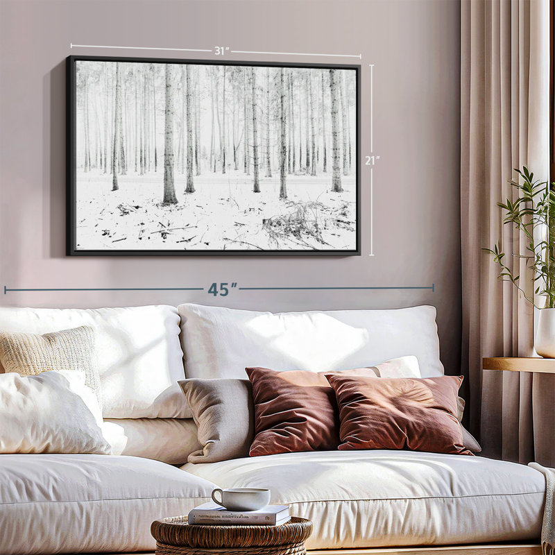 Impression sur toile Langenargen Winter Forest, H 21 po x l 31 po