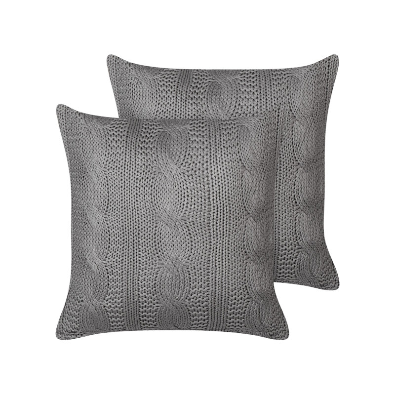 Bakersfield Square Cushion, Gray