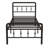 Lizar Metal Open-Frame Storage Bed-416934813