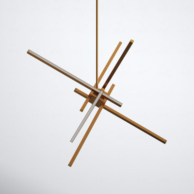 Rochelle 6-Light Sputnik Dimmable Integrated LED Pendant