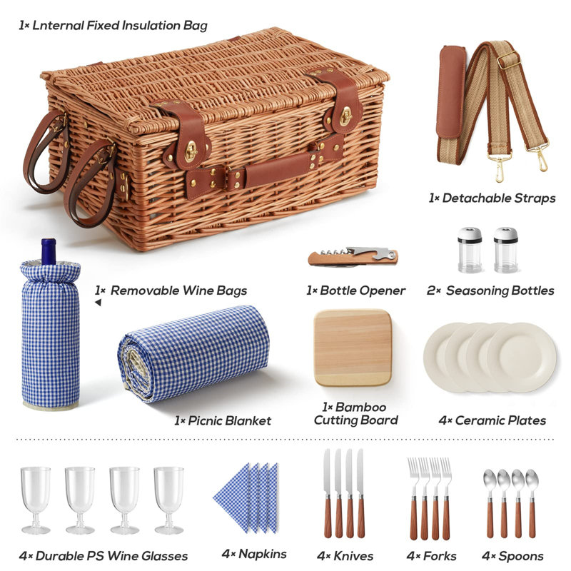 Wicker Picnic Basket