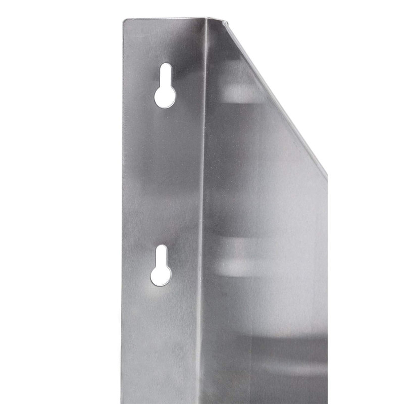 Premium Stainless Steel Wall Shelf with Side Guards, 36" x 12"