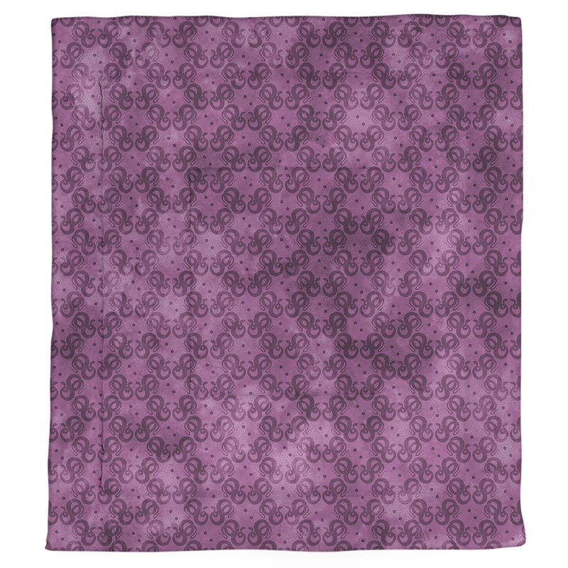 Édredon simple réversible à motif de serpents Katelyn Elizabeth, Édredon grand, Rose