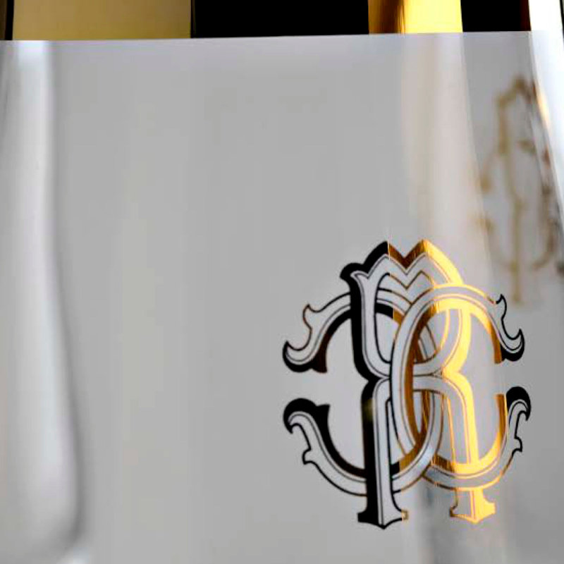Old Fashion Glass NEW MONOGRAM  Gold diam. 3.5, H 4 in, cap. 14.75 oz