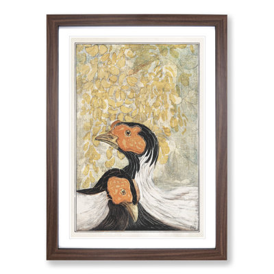 Two Silver Pheasants by Theo Van Hoytema - Framed Print