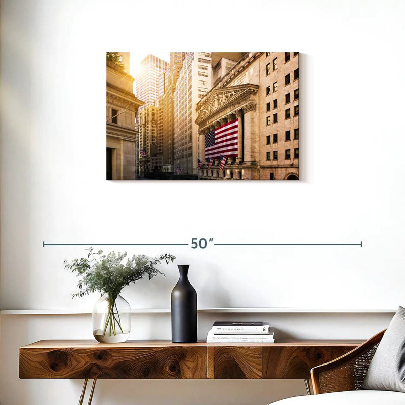 Drapeau américain Harpa Wall Street, H 20 po x l 30 po