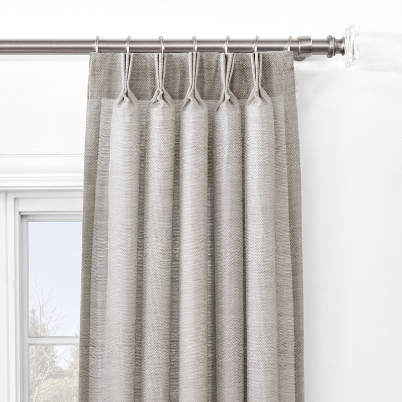 Pershing Semi Sheer Curtain, 40" x 108", Dusk