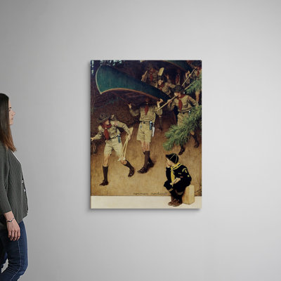 Hommes sur toile, art mural