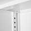 Armoire de rangement en métal avec portes verrouillables et tablette réglable